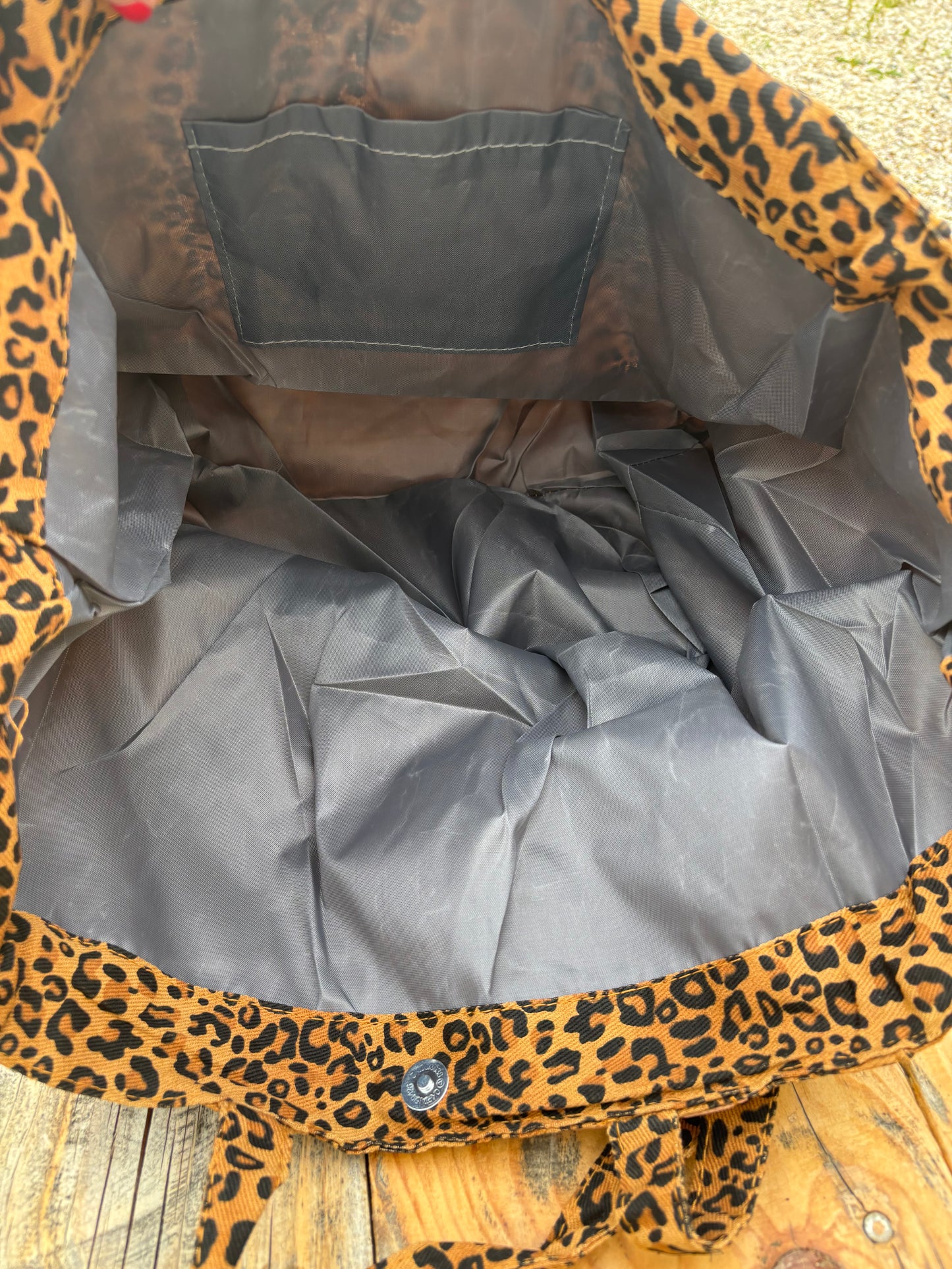 Sac fourre-tout léopard Bertille – quotidien, boulot, cours