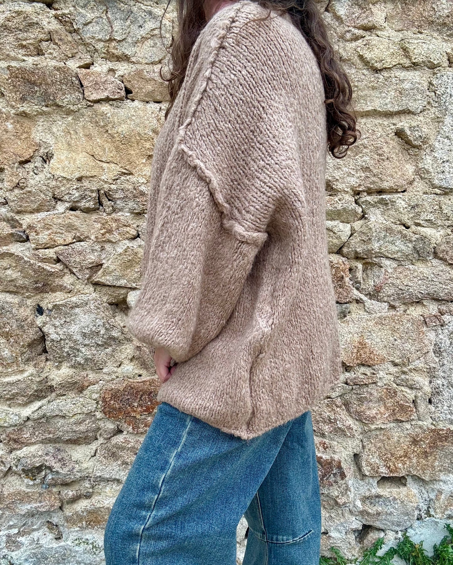 Pull oversize Manon - Camel