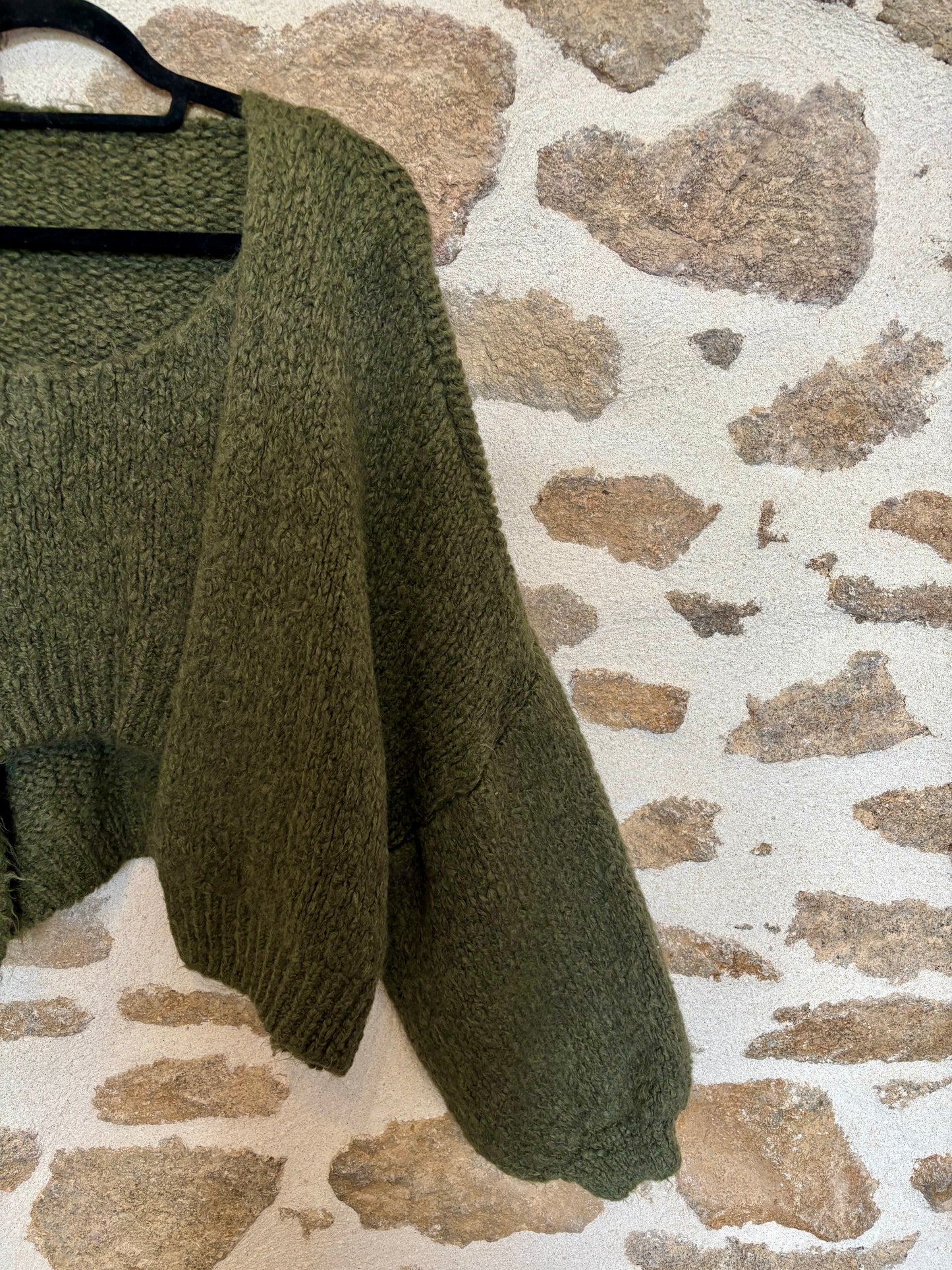 Ensemble gilet oversize & top débardeur Romy - kaki