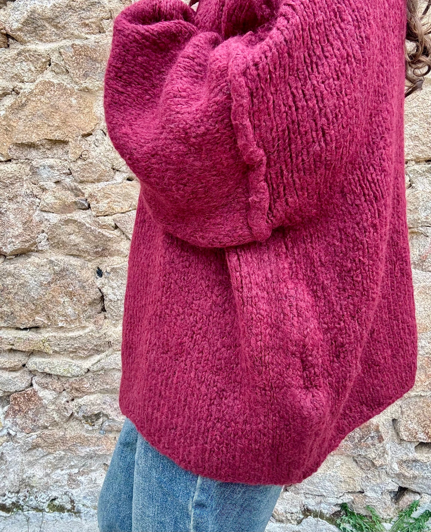 Pull oversize Manon - Bordeaux