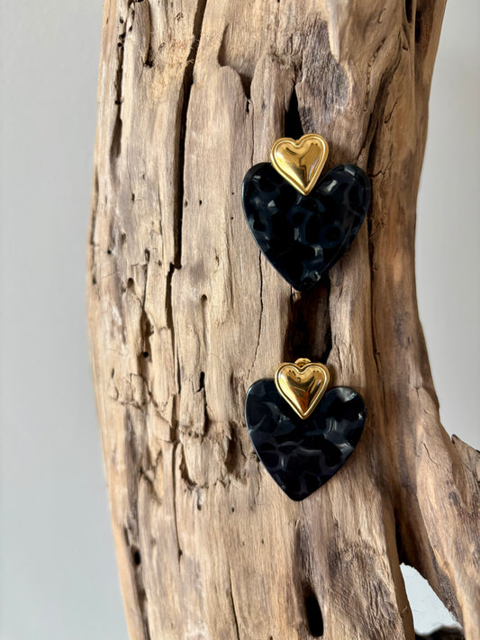 Boucles d’oreilles cœur - Onyra