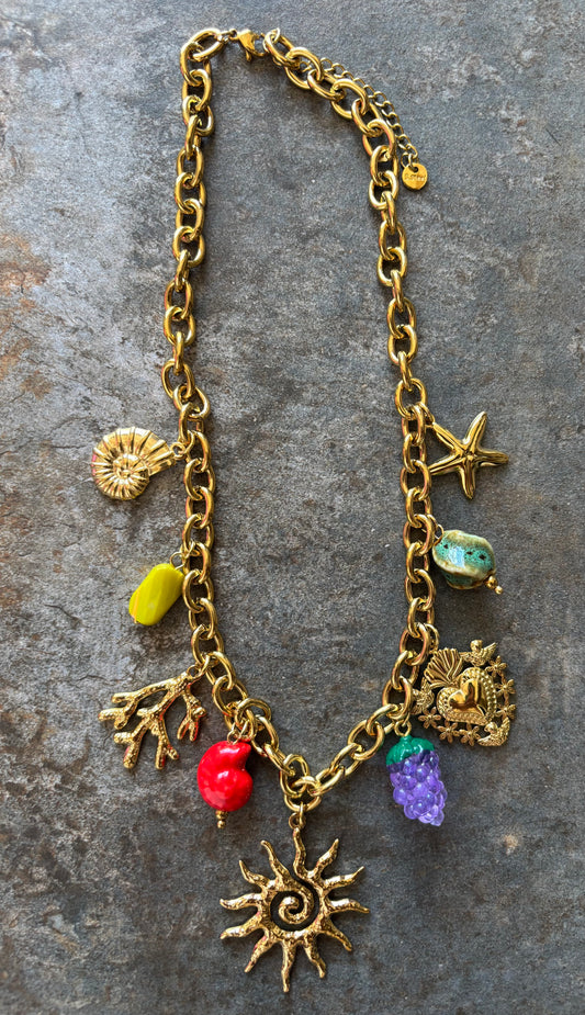 Alma — Collier Bohème aux Breloques Solaires