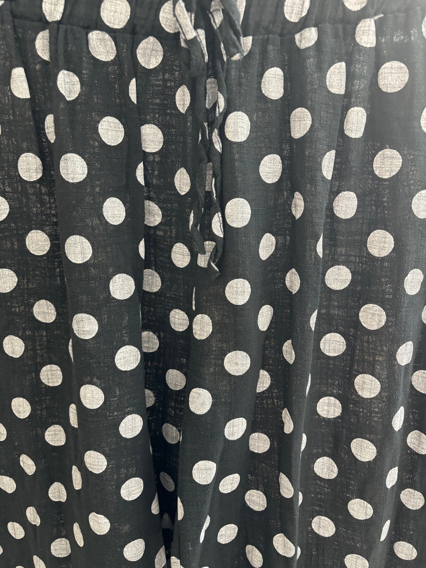 Pantalon à pois • noir & blanc