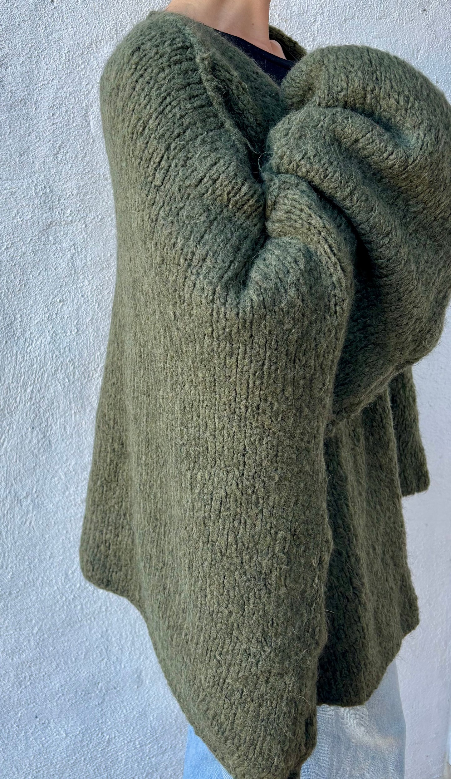 Gilet oversize à coutures extérieures Zoé - kaki