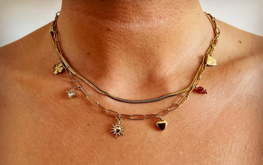 Astre – Collier Multirangs & Pampilles Dorées