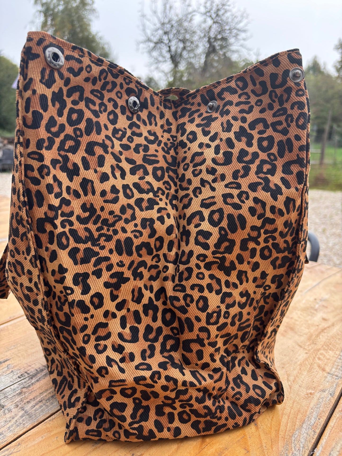 Sac fourre-tout léopard Bertille – quotidien, boulot, cours