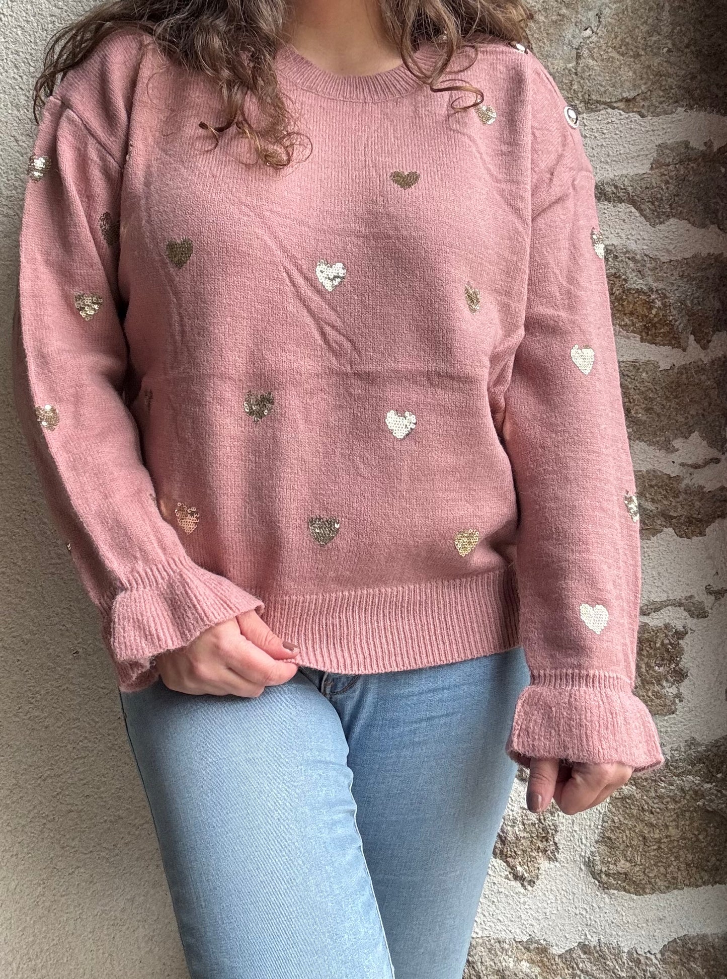 Pull Valentine - rose