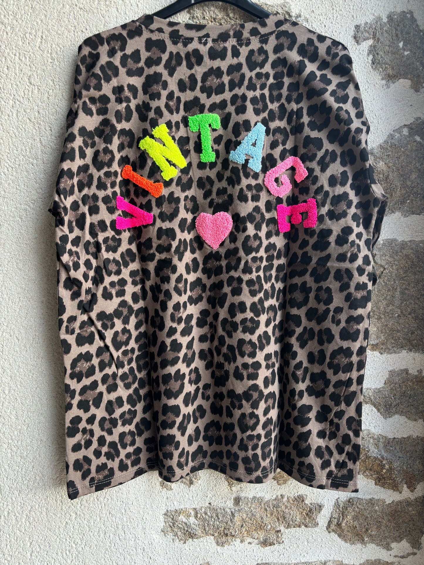 T-shirt Vintage 🩷 léopard oversize
