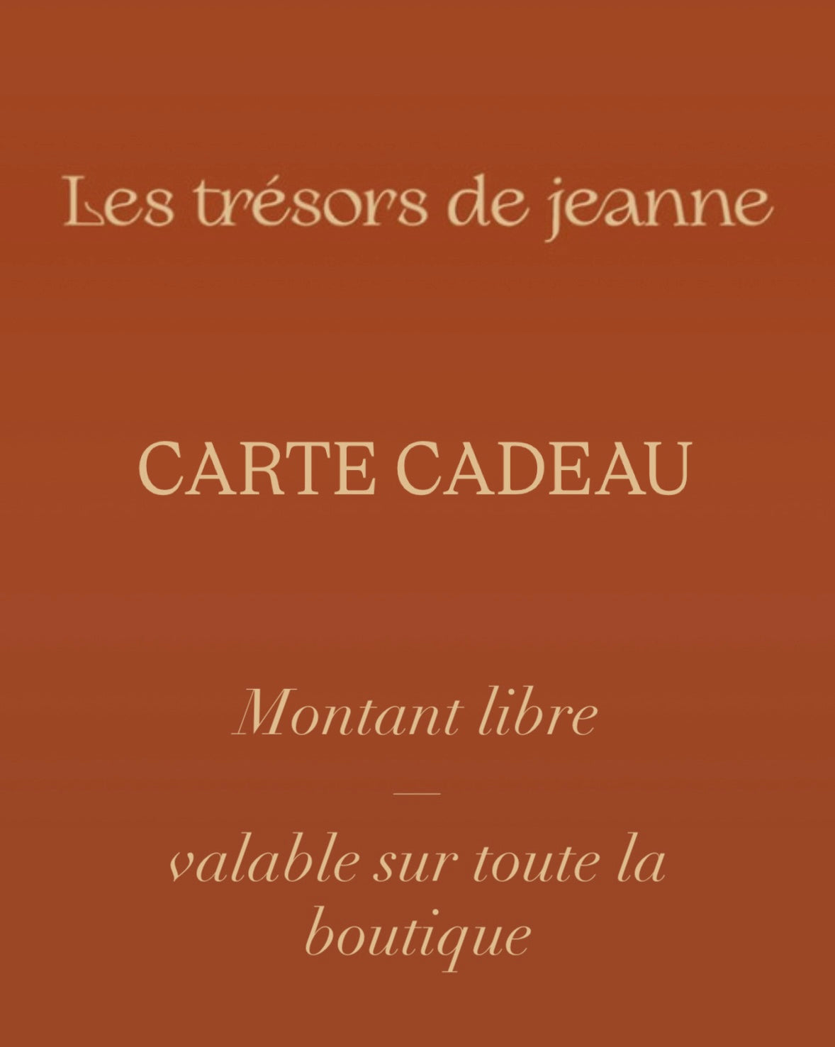 Carte cadeau