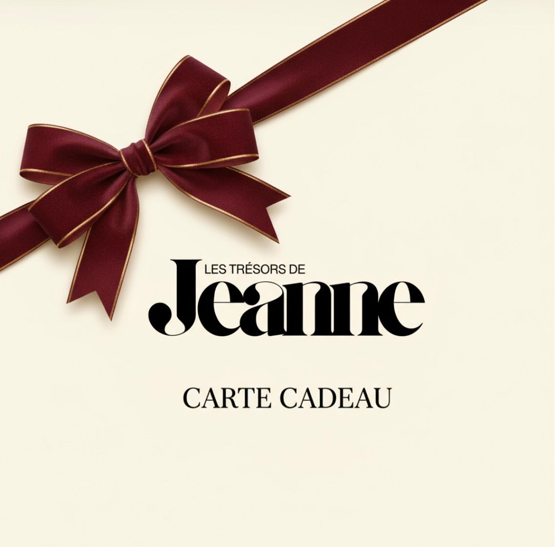 Carte Cadeau Les Trésors de Jeanne