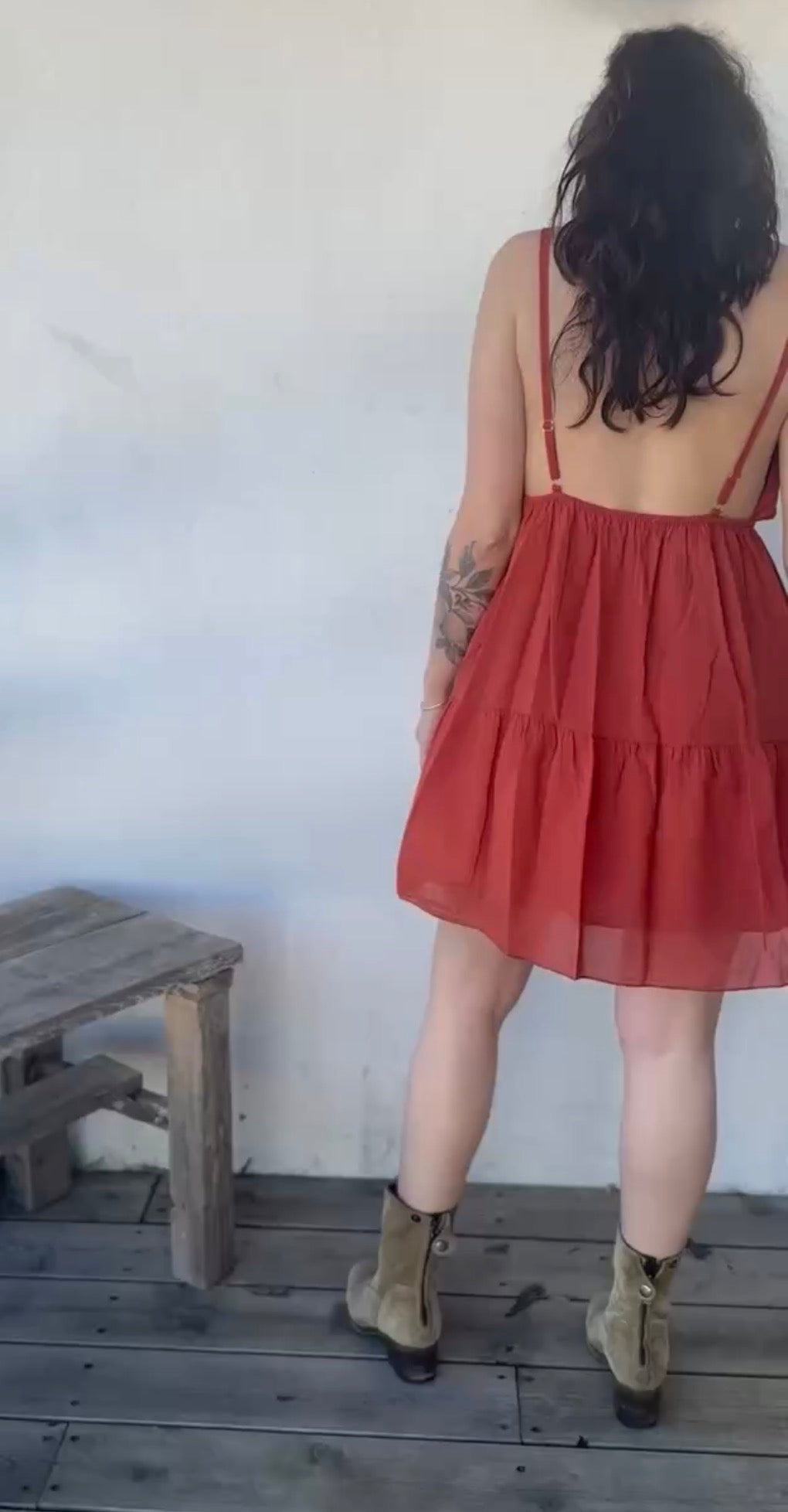 Robe broche SUMMER • Terracotta