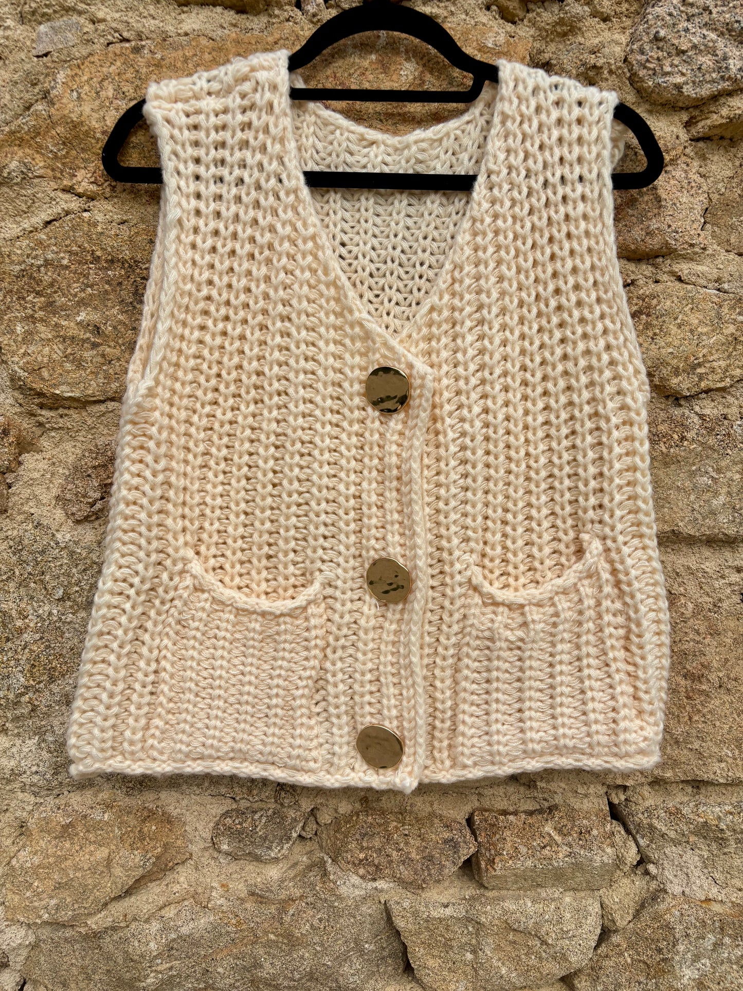 Gilet Maëline – beige rosé