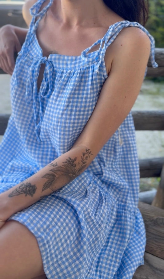 Robe VICHY • bleu