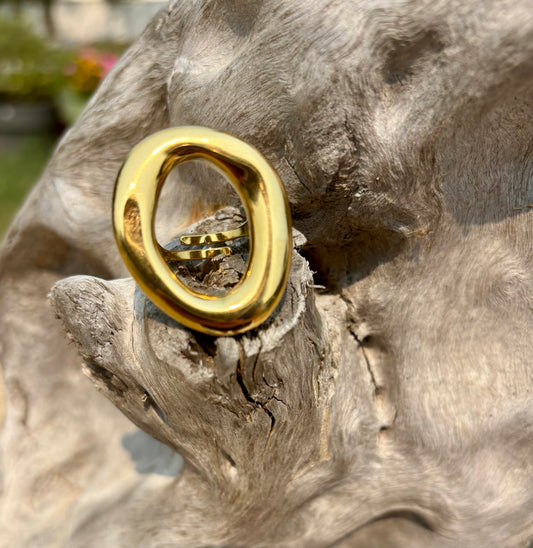 Bague large ronde - Thalia