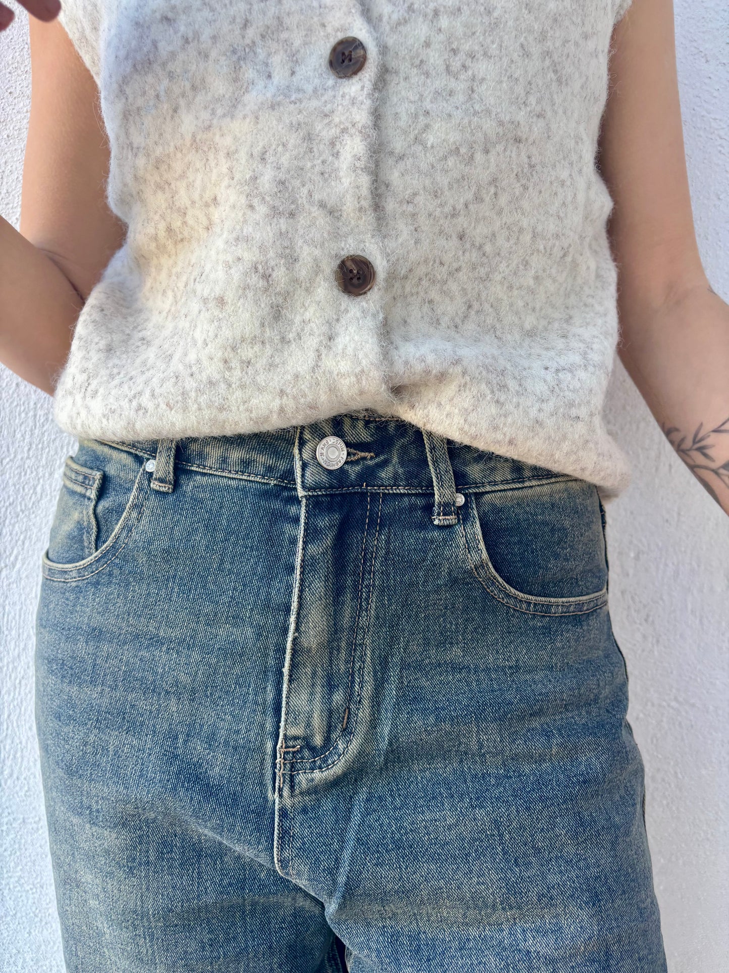 Jeans Madie - ballon Taille haute