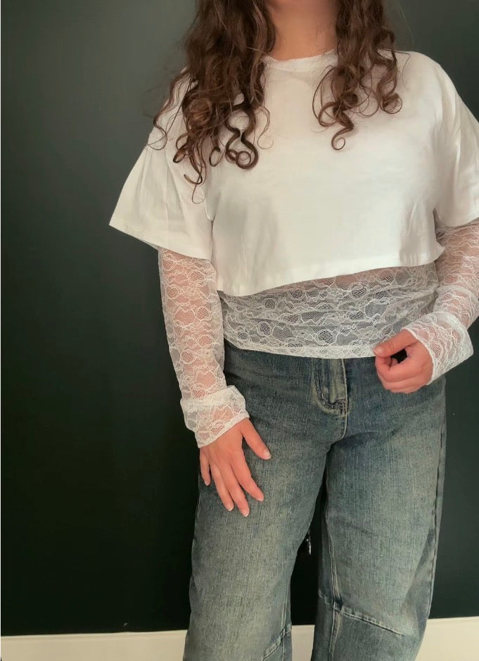 T-shirt dentelle Colette