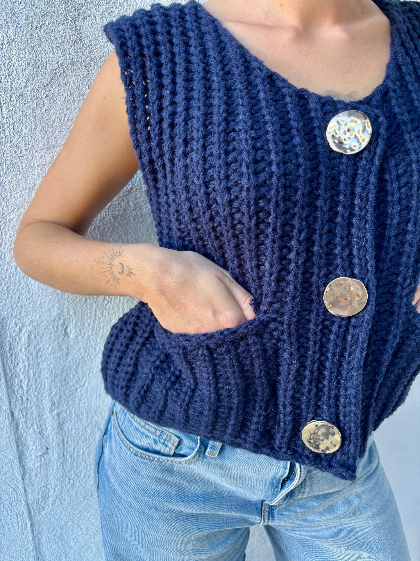 Gilet Maëline - bleu marine