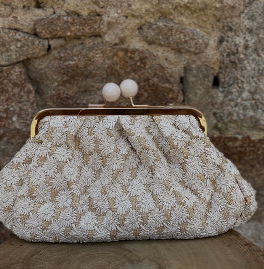 Sac pochette RÉTRO• natural flower