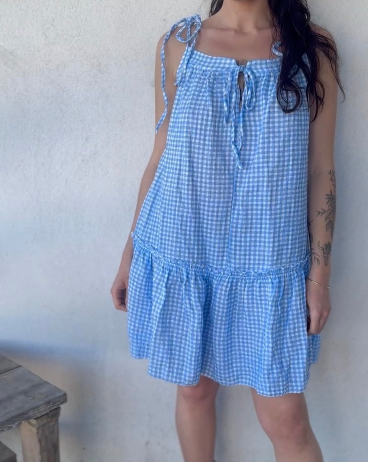 Robe VICHY • bleu