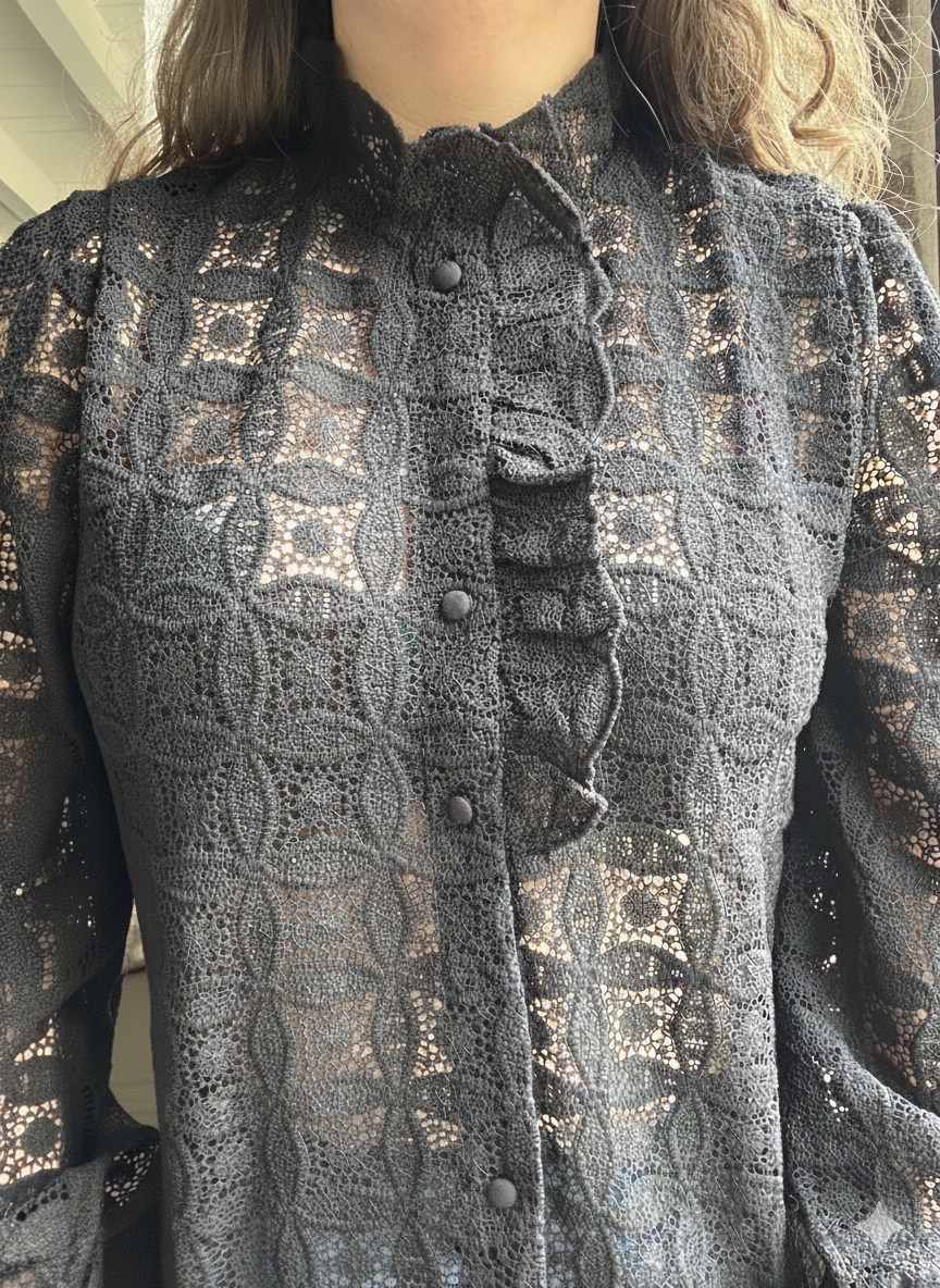 Chemise Victoire - dentelle noire