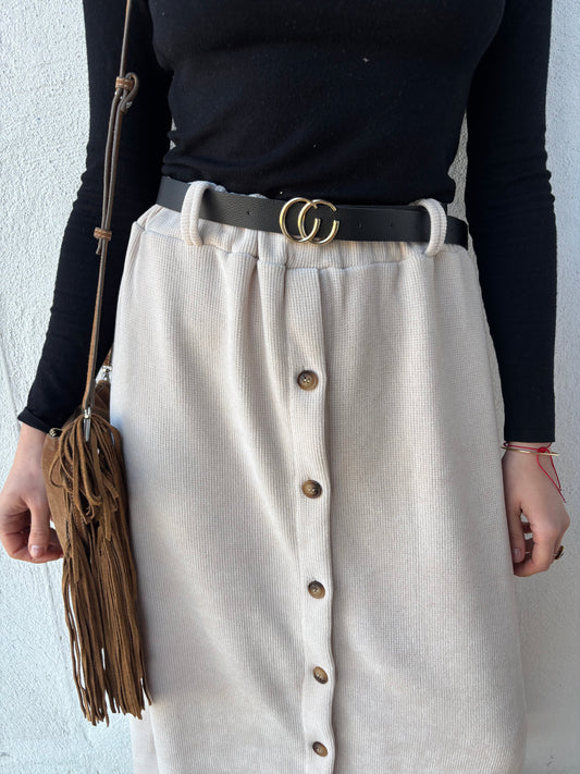 Jupe longue Apolline - écru