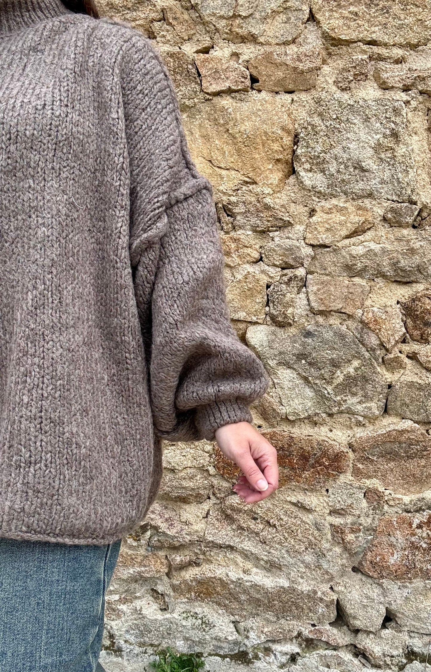 Pull oversize Manon - Noisette