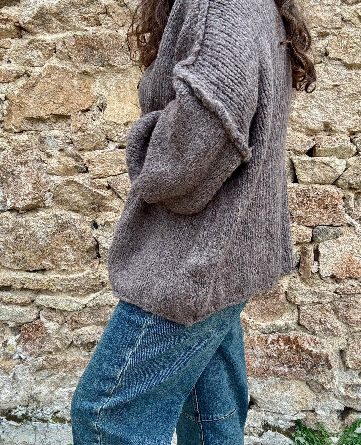 Pull oversize Manon - Noisette