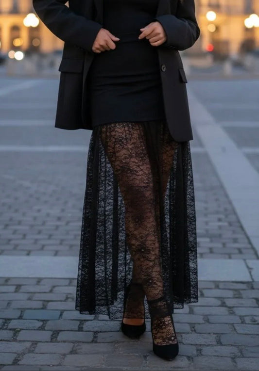 Jupe Romantique - noir