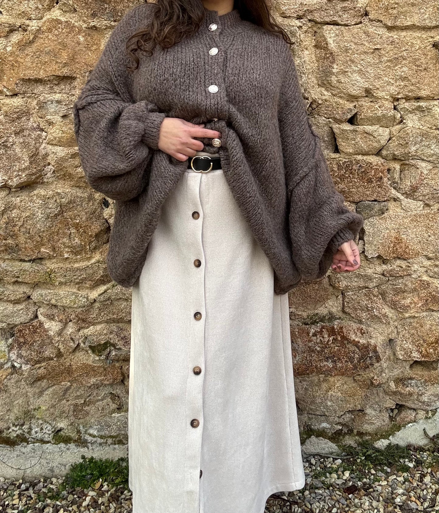 Jupe longue Apolline - écru