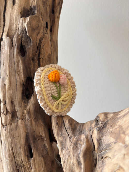 Barrette TULIPE • crochet
