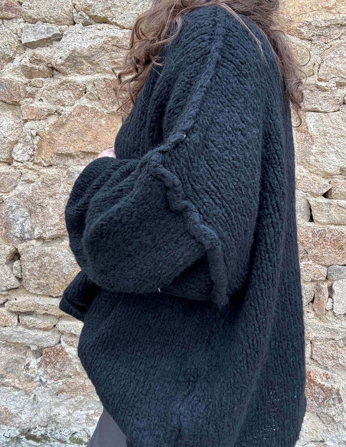 Pull oversize Manon - Noir