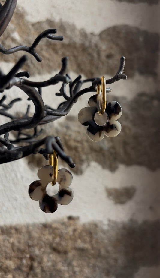 Boucles d’oreilles FLORA • Léopard