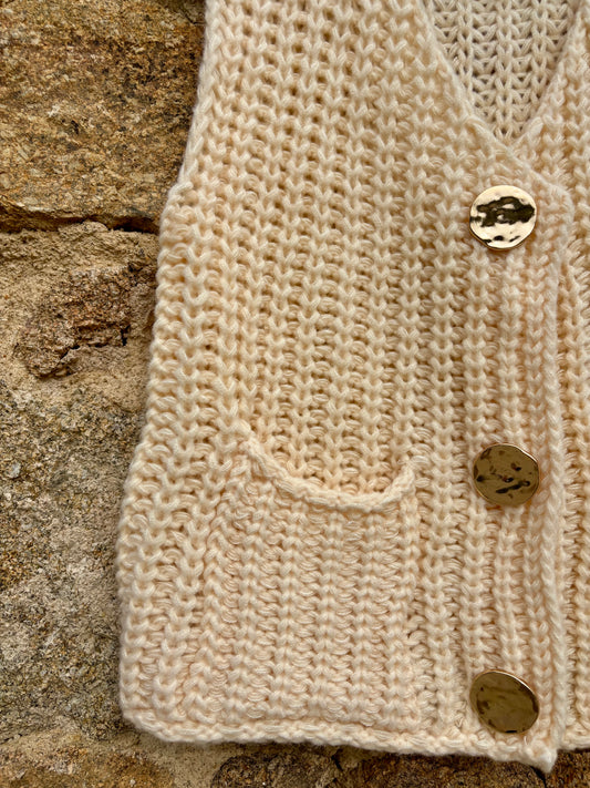 Gilet Maëline – beige rosé