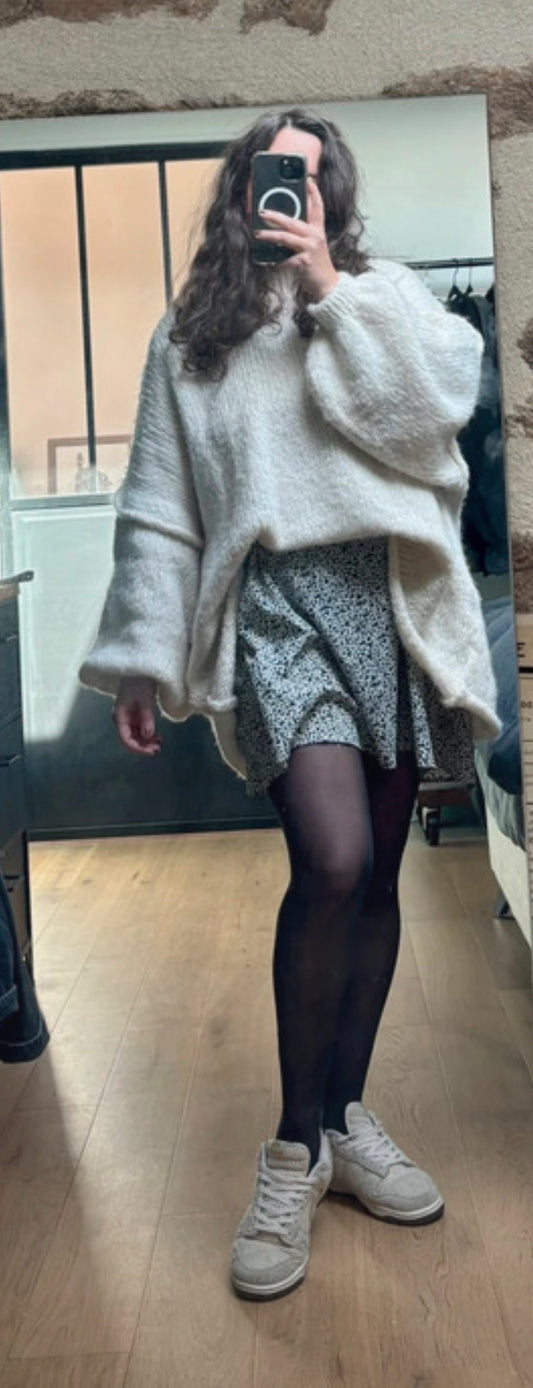 Pull oversize Manon - crème