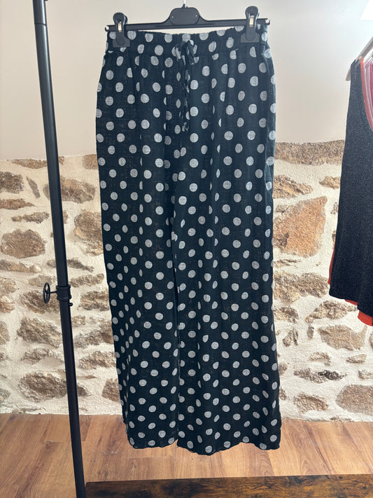 Pantalon à pois • noir & blanc