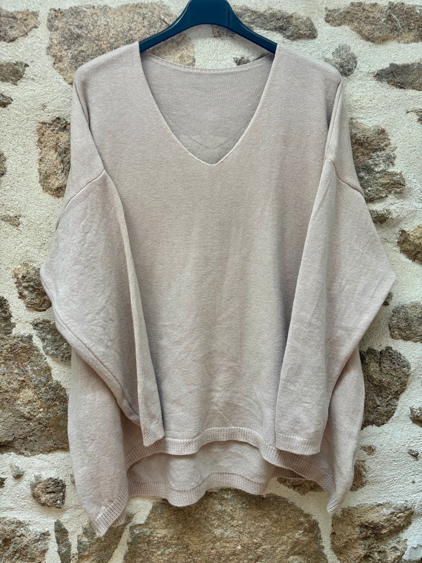 Pull Oversize Good Vibes - Beige