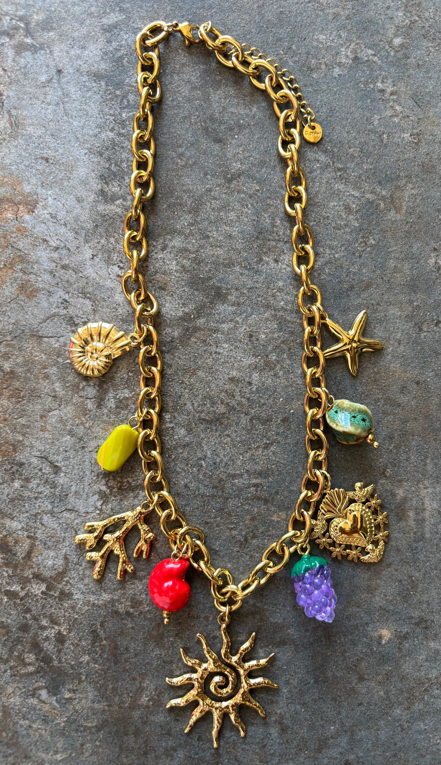 Alma — Collier Bohème aux Breloques Solaires