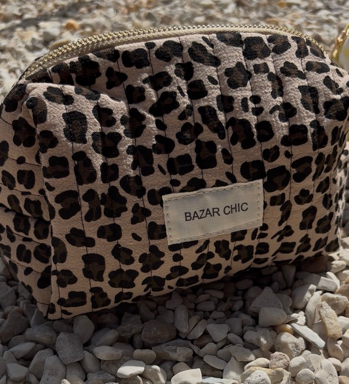 Trousse de toilette BAZAR CHIC • léopard matelassé