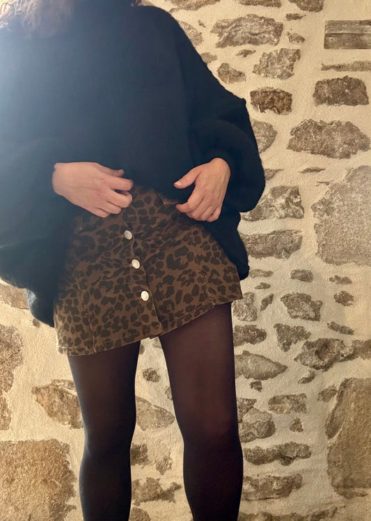 Jupe-short léopard Emma
