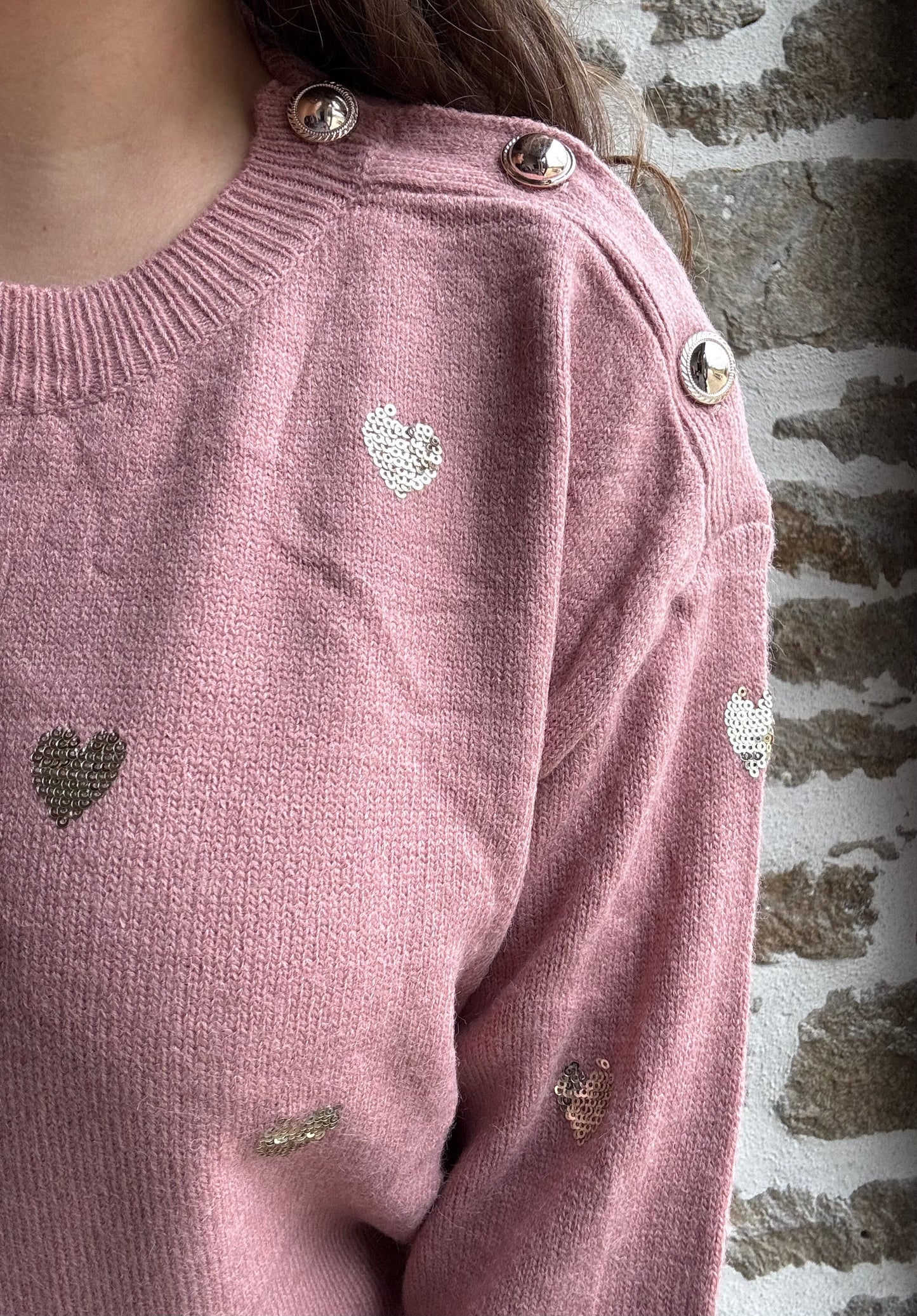 Pull Valentine - rose