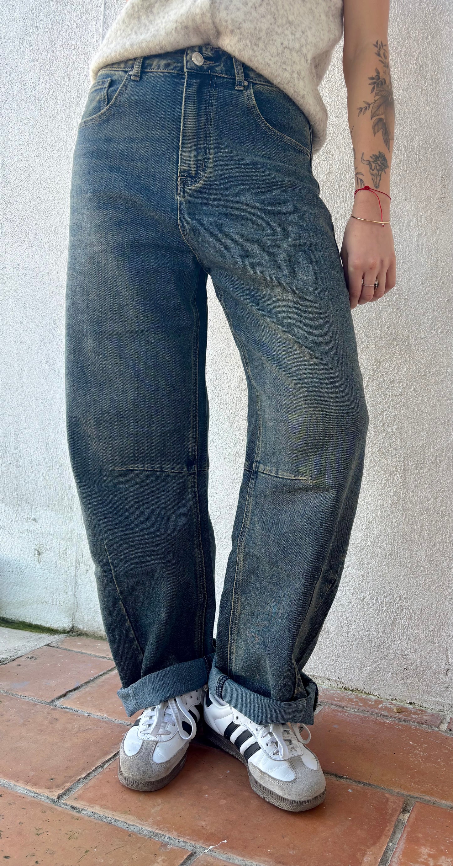 Jeans Madie - ballon Taille haute