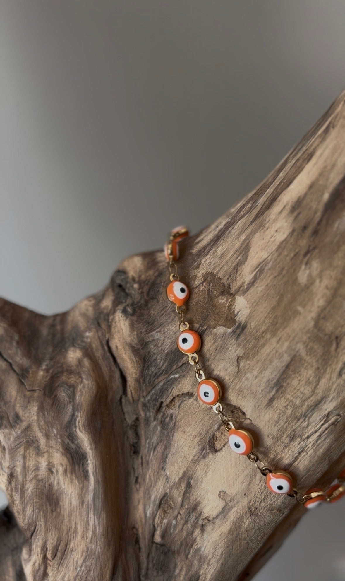 Bracelet de cheville ŒIL • Orange