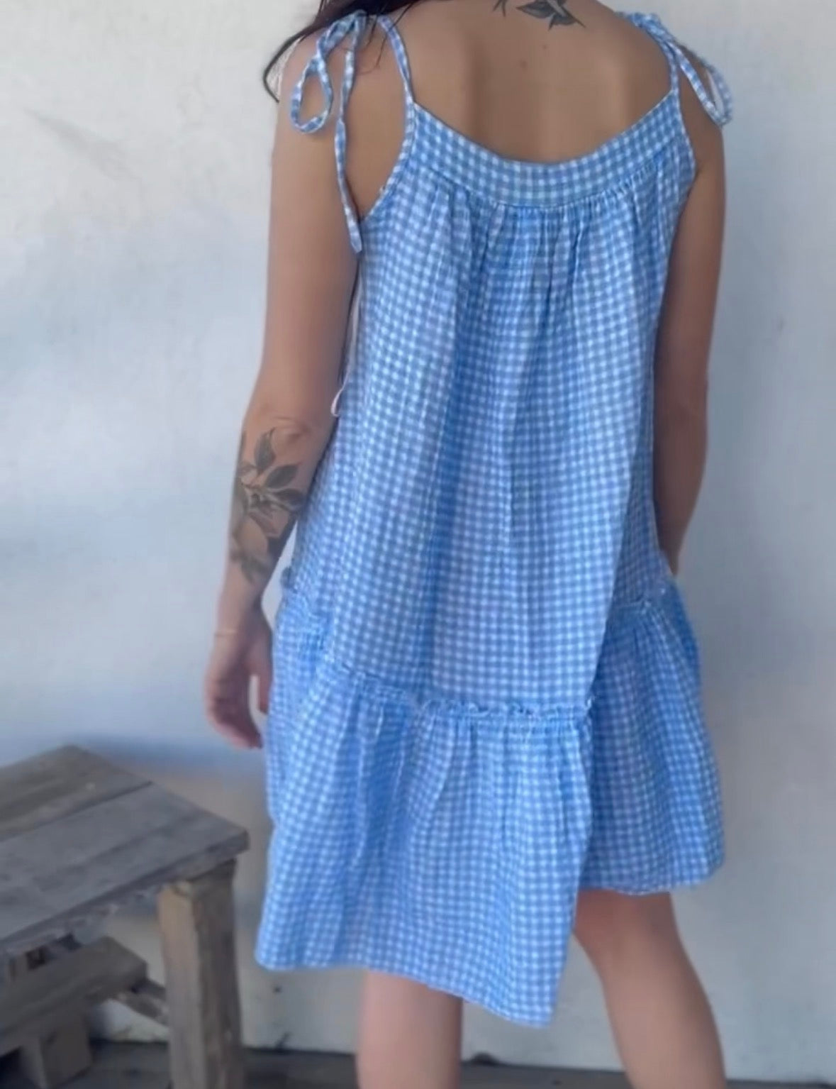 Robe VICHY • bleu