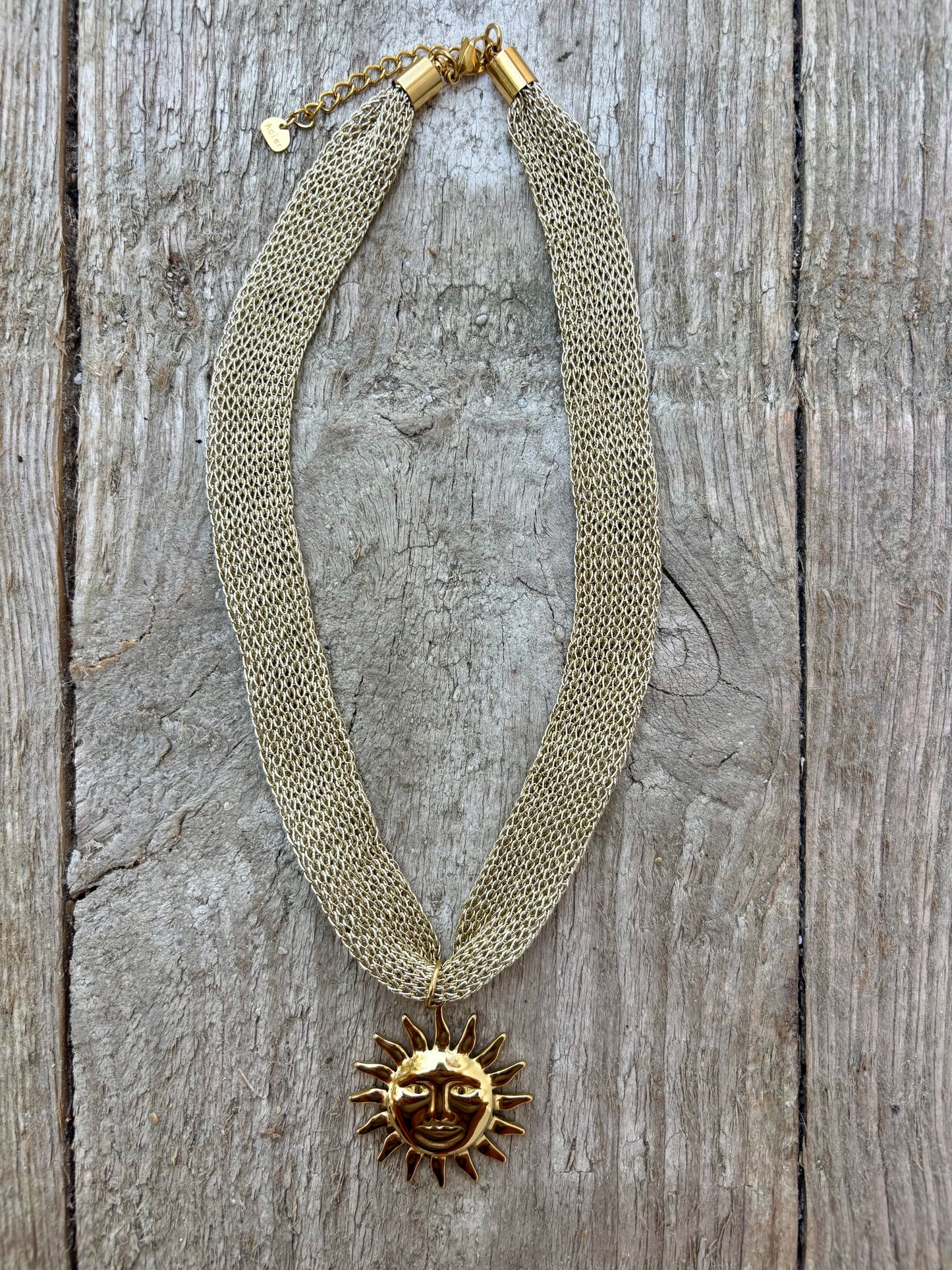 Solène — Collier soleil visage