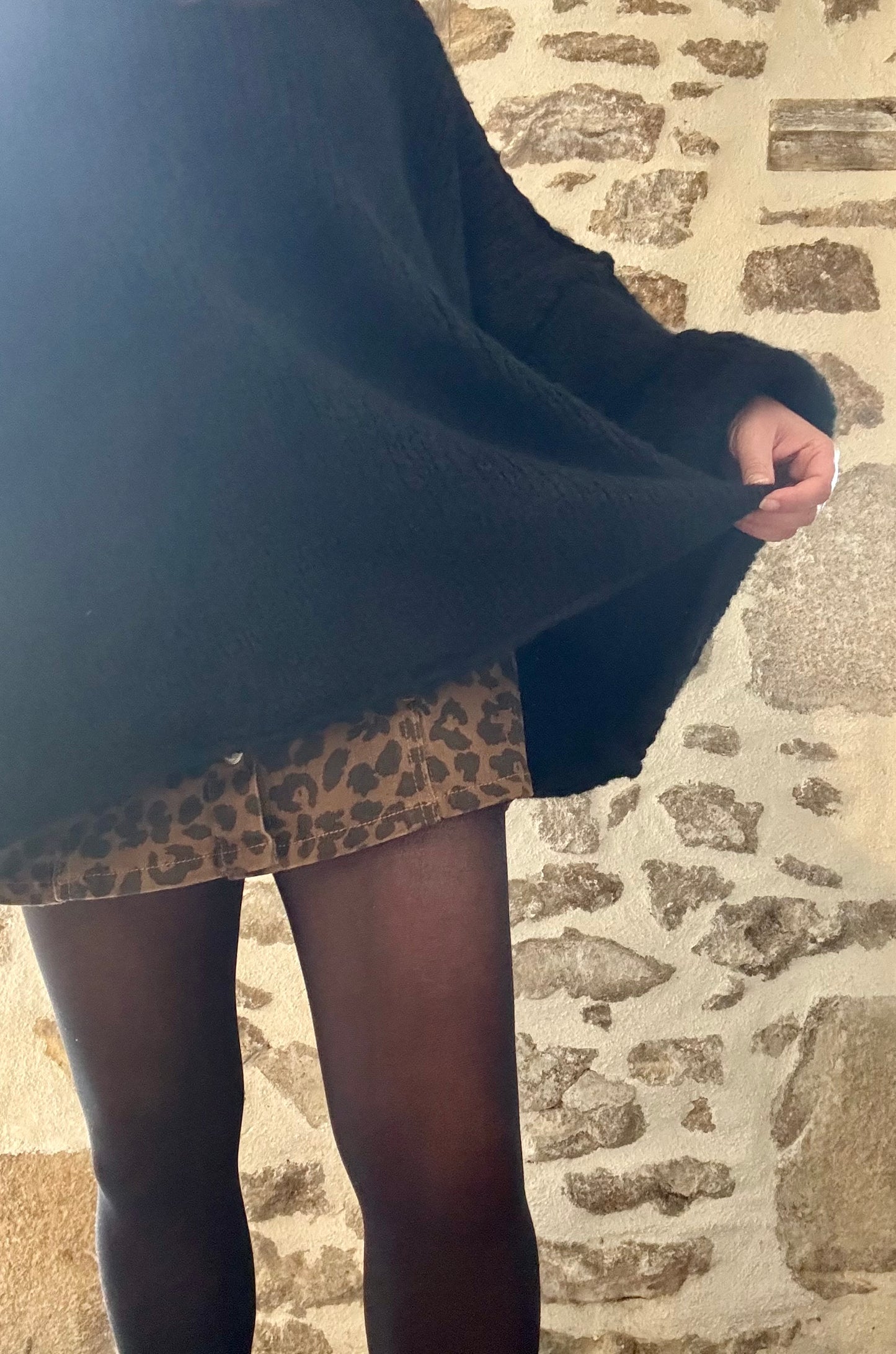 Pull oversize Manon - Noir