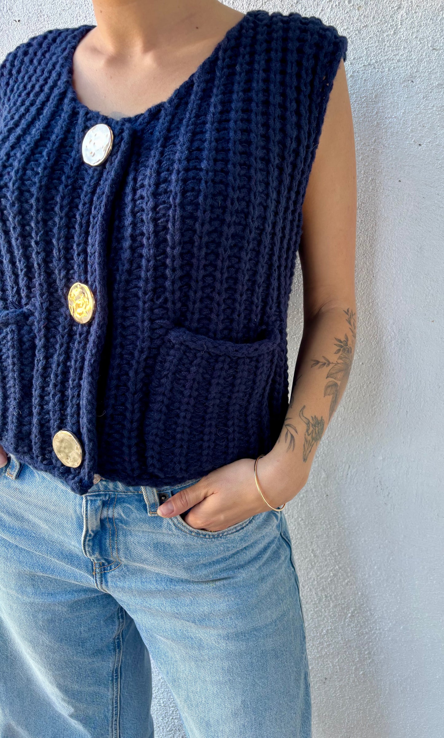 Gilet Maëline - bleu marine