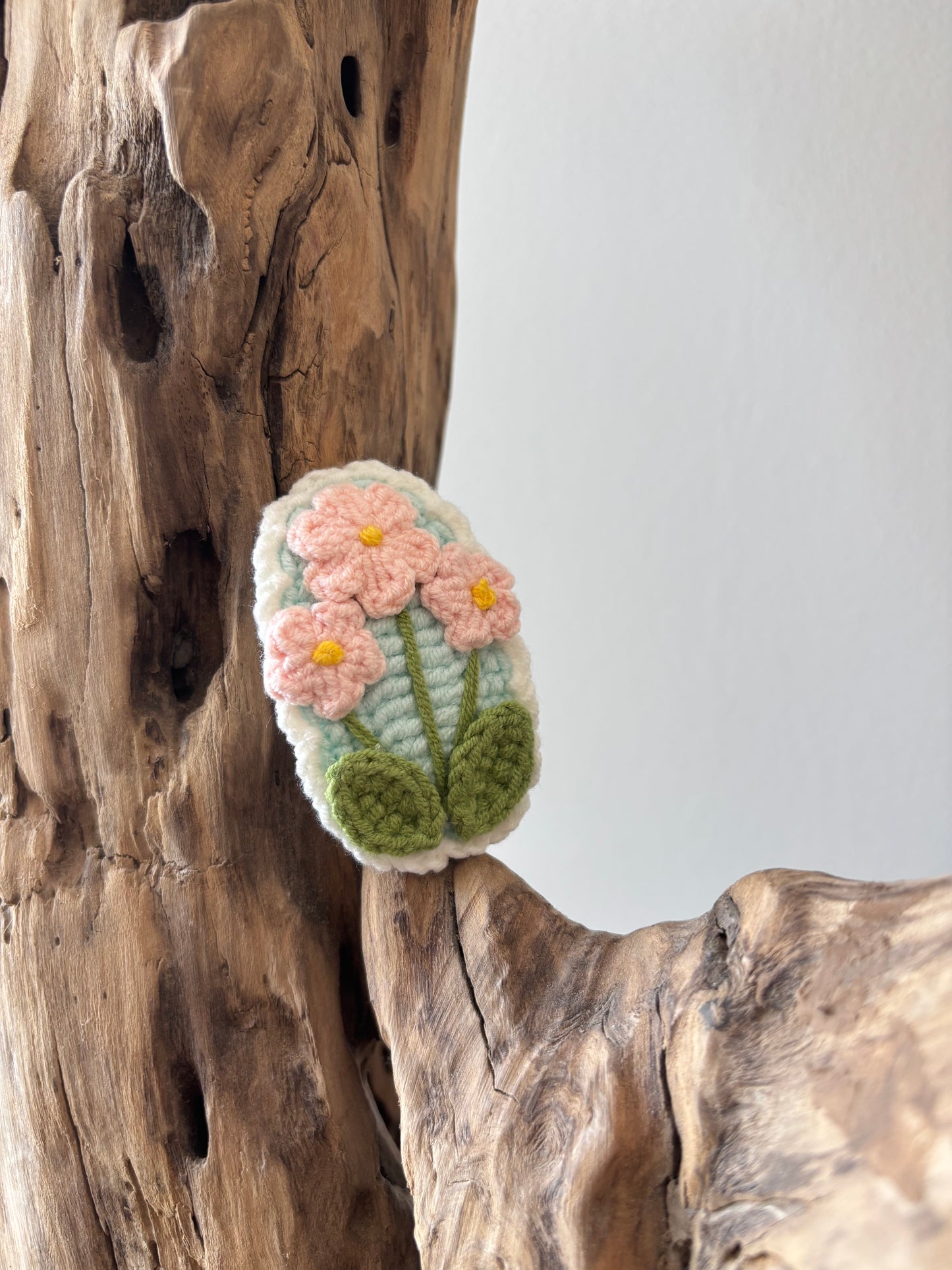 Barrette ROSE • crochet