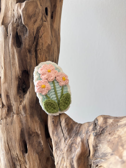 Barrette ROSE • crochet