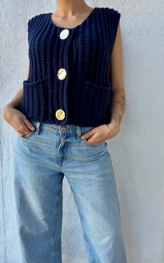 Gilet Maëline - bleu marine