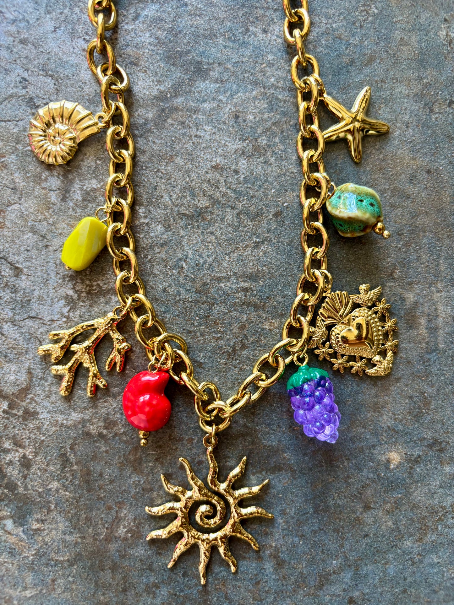 Alma — Collier Bohème aux Breloques Solaires